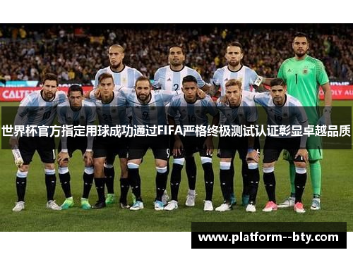 世界杯官方指定用球成功通过FIFA严格终极测试认证彰显卓越品质